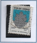 Stamps : Africa : Gabon :  Escudo d