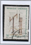 Sellos de Africa - Gab�n -  Telegrafo, Dispositivo d' Chappe y Codigo