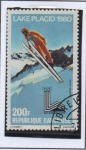 Stamps Gabon -  Lake Placid' 80