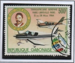 Stamps : Africa : Gabon :  Paris-Libreville-Paris