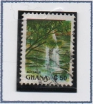 Sellos del Mundo : Africa : Ghana : Turismo, Cataratas Boti