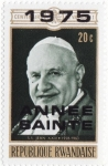Stamps : Africa : Rwanda :  Papa Juan XXIII (1959-1963), sobreimpresión