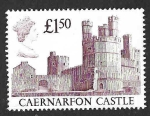 Stamps United Kingdom -  1446 - Castillo de Caernarfon