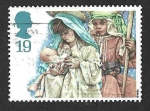 Stamps United Kingdom -  1581 -  Niños Interpretando Escenas Navideñas