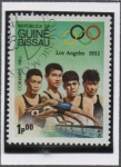 Stamps Guinea Bissau -  Juegos Olimpicos, Los Angeles, Natacion