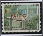 Stamps Guinea Bissau -  Independencia 11º Anv, Edificio PAIGC