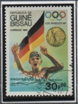 Stamps Guinea Bissau -  Ganadores Olímpicos, Michael Cross