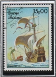 Stamps : Africa : Guinea_Bissau :  Barcos, Mayflower s.17