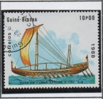 Stamps Guinea Bissau -  Embarcaciones Antiguas, Barco d' Faraon Sahure 2700 ac