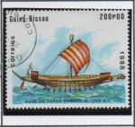 Stamps Guinea Bissau -  Embarcaciones Antiguas, Barco d'  Ramses III 1200 ac