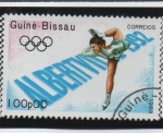 Stamps Guinea Bissau -  Juegos d' invierno d' Albertville, Patinaje Artistico