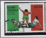 Stamps Guinea Bissau -  Championships Italia, Jugadas