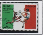 Stamps Guinea Bissau -  Championships Italia, Jugadas