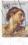 Stamps : Europe : Vatican_City :  "Adán", de Miguel Ángel