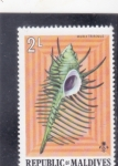 Stamps Maldives -  CARACOLA