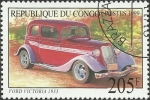 Stamps : Africa : Republic_of_the_Congo :  Automóviles antiguos, Ford Victoria 1933