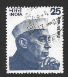 Sellos de Asia - India -  674 - Jawaharlal Nehru