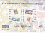 Stamps Malta -  50 ANIVERSARIO PRIMERA EMISIÓN EUROPA CEPT