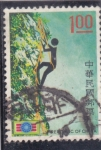 Stamps Taiwan -  escalada
