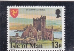Stamps Europe - Isle of Man -  Catedral de St Germans 