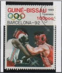 Sellos de Africa - Guinea Bissau -  JUEGOS olimpicos d' Barcelona, Boxeo