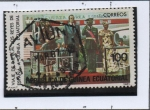 Stamps Equatorial Guinea -  Visita d' l' Reyes d' España,  Llegada al Aeropuerto
