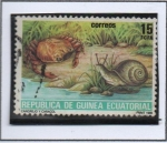 Stamps Equatorial Guinea -  Conservación d' l' Naturaleza, Cangrejo y caracol
