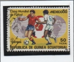 Sellos de Africa - Guinea Ecuatorial -  Championships Mexico '86, Jugadas