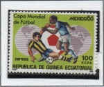 Stamps Equatorial Guinea -  Championships Mexico '86, Jugadas
