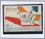 Stamps Guinea Bissau -  JUEGOS olimpicos d' Barcelona, Swimming
