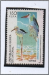 Stamps Guinea Bissau -  Fauna Silvestre, Halcyon malibiscus