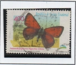 Stamps Equatorial Guinea -  Mariposas, Paleeochysophanus