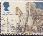 Stamps United Kingdom -  San José y la burra 