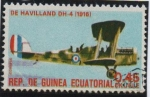 Stamps Equatorial Guinea -  De Havilland DH-4 1916