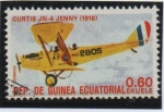 Stamps Equatorial Guinea -  Curtis JN-4 Jenny 1918