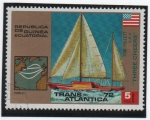 Stamps Equatorial Guinea -  Juegos olimpicos Regatas, Tom Follett, U.S.A.