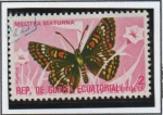 Stamps Equatorial Guinea -  Mariposas, Melitea maturna