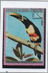 Stamps Equatorial Guinea -  Pajaros d' Australia; El Aracari