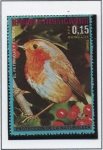 Stamps Equatorial Guinea -  Pajaros d0 Europa: Petirojo