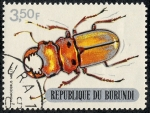 Stamps Burundi -  Escarabajos