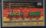 Stamps Equatorial Guinea -  1Âº locomotora Alemana, 1935