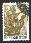 Stamps : Asia : Sri_Lanka :  547 - Pintura del Templo de Kelaniya