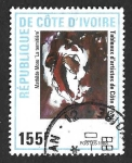 Stamps : Africa : Ivory_Coast :  851 - Pintura