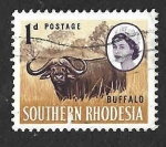 Stamps Zimbabwe -  223 - Búfalo Cafre (Rhodesia)