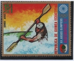 Stamps Equatorial Guinea -  XX Juegos Olímpicos Augsburgo'72 , Eslalon Canoa