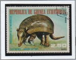 Stamps Equatorial Guinea -  Animales d' America d' Sur, Tatu Mataco