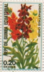 Stamps Equatorial Guinea -  Cheiranthus cheiri