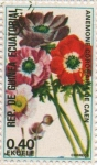 Stamps Equatorial Guinea -  Anemone coronaria