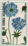 Sellos de Africa - Guinea Ecuatorial -  Scabiosa caucasica