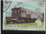Sellos de Africa - Guinea Ecuatorial -  Locomotoras, Japón. 1932